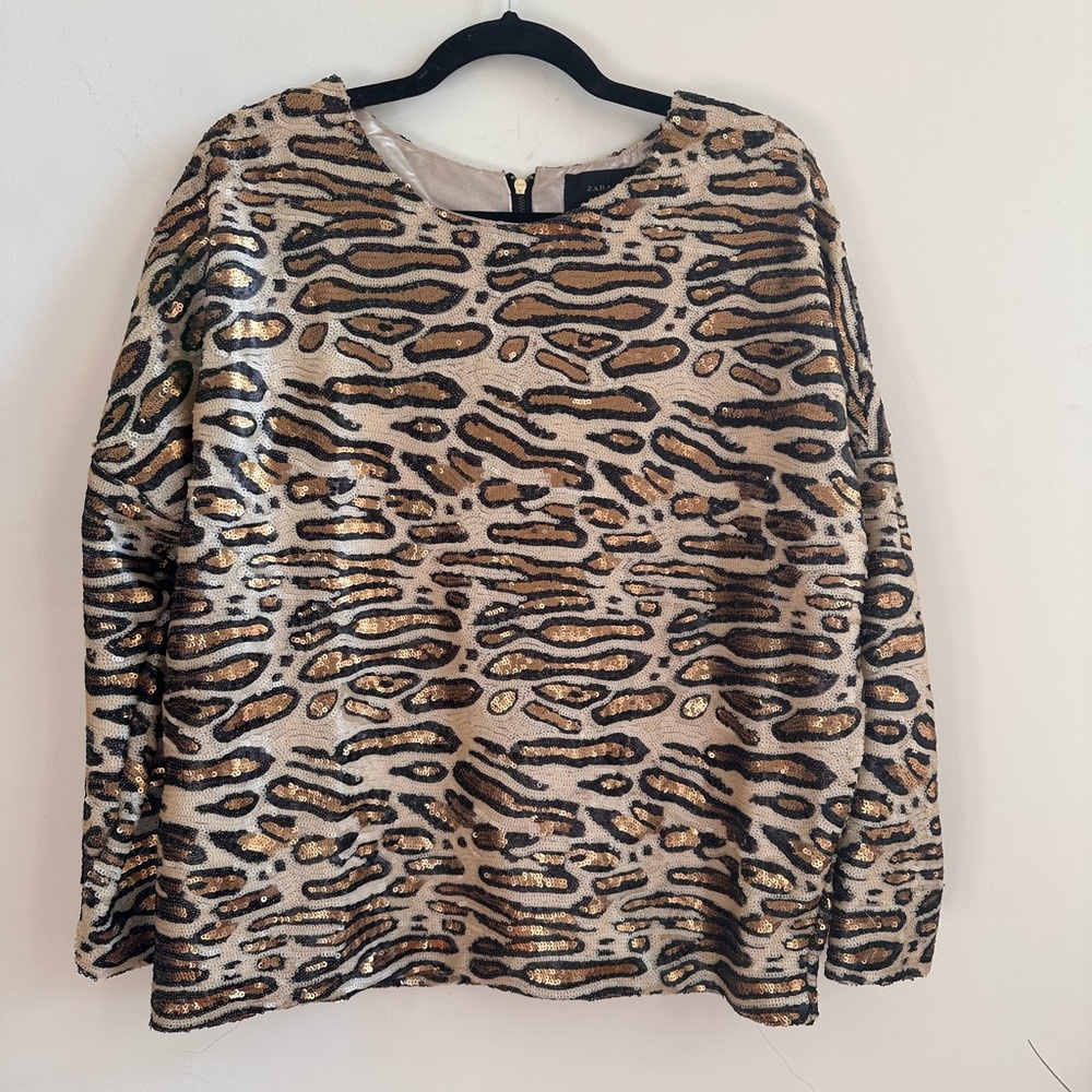 Zara Sequin Shirt